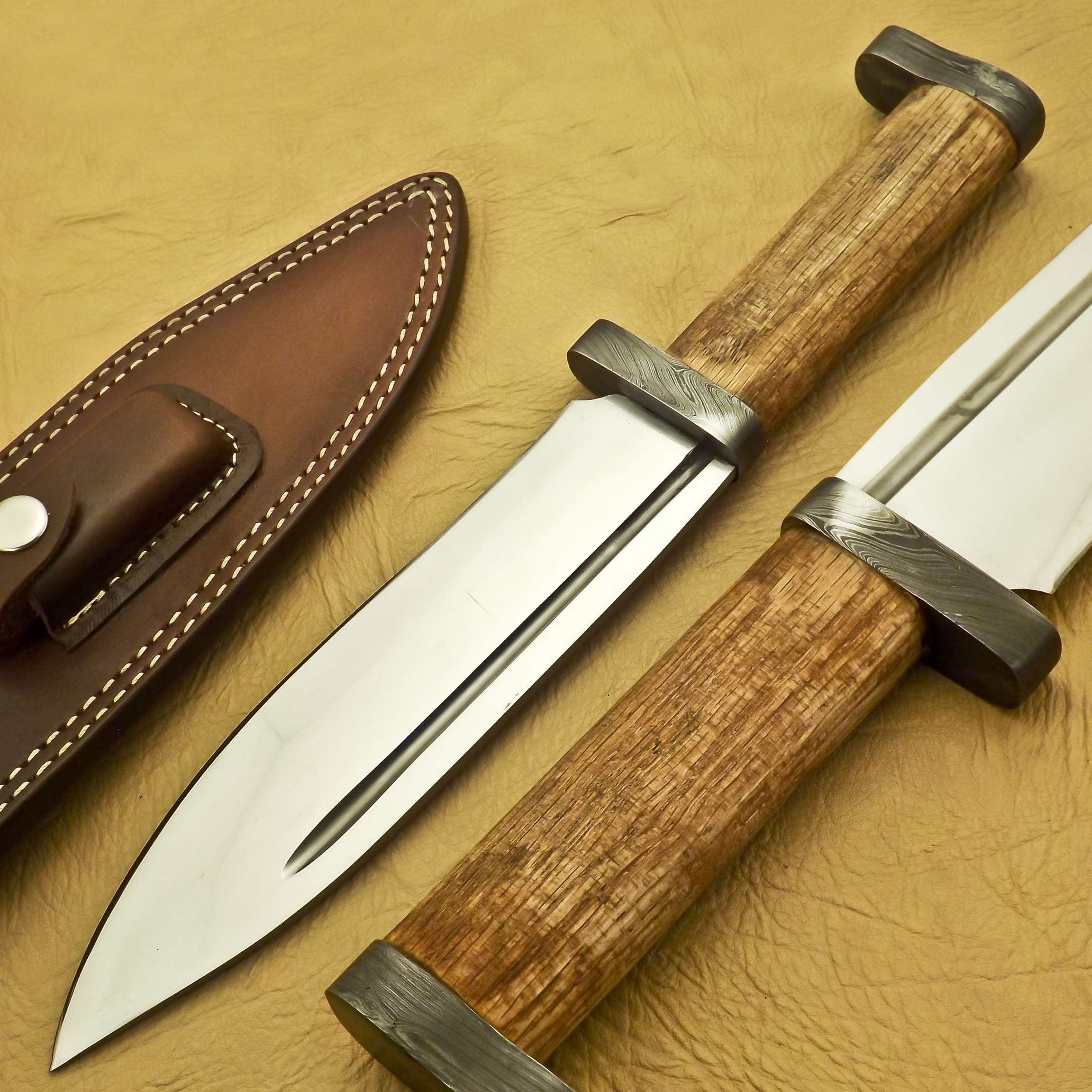 Custom Handmade D2 Steel Sharp Bowie Knife 