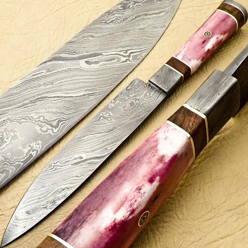 Custom Hand Made Damascus Chef Knife